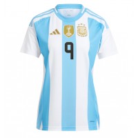 Maglie da calcio Argentina Julian Alvarez #9 Prima Maglia Femminile Copa America 2024 Manica Corta